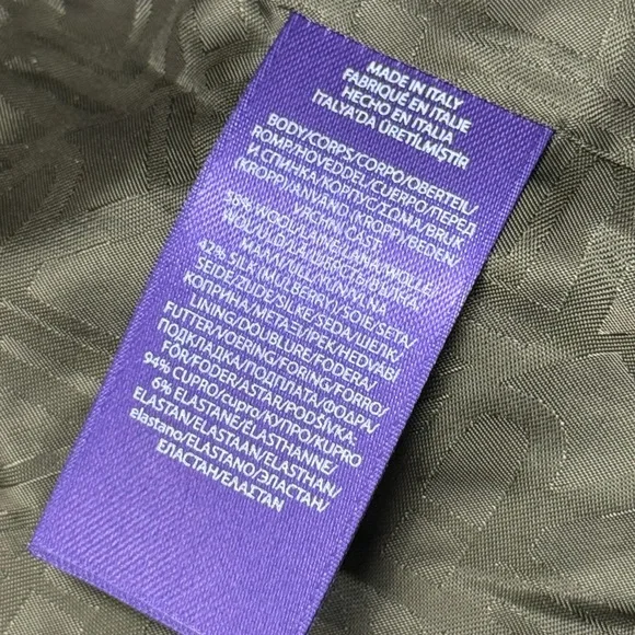 Ralph Lauren purple label Kamille Wool-Silk Jacket collection made in Italy. - Picture 13 of 16